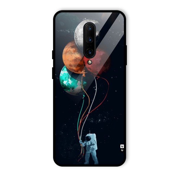 Space Balloons Glass Back Case for OnePlus 7 Pro