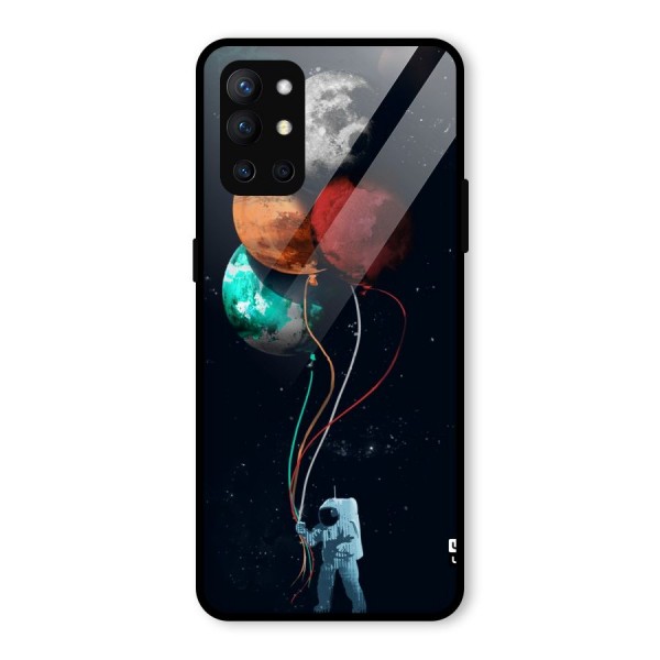 Space Balloons Glass Back Case for OnePlus 9R