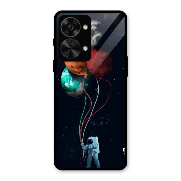 Space Balloons Glass Back Case for OnePlus Nord 2T