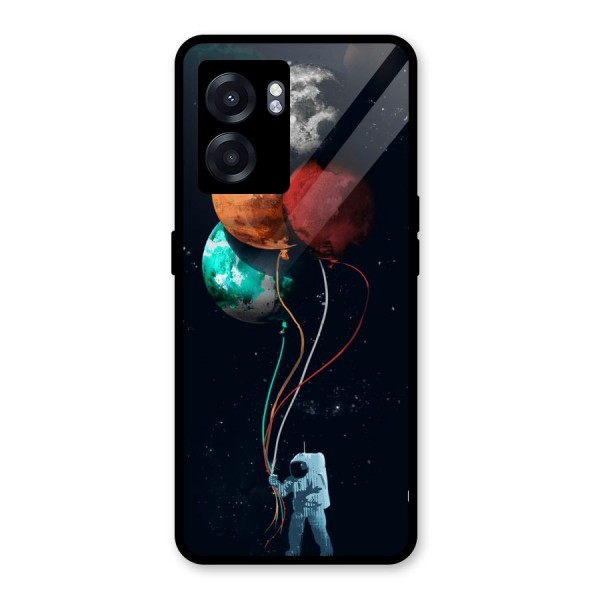 Space Balloons Glass Back Case for Oppo K10 (5G)