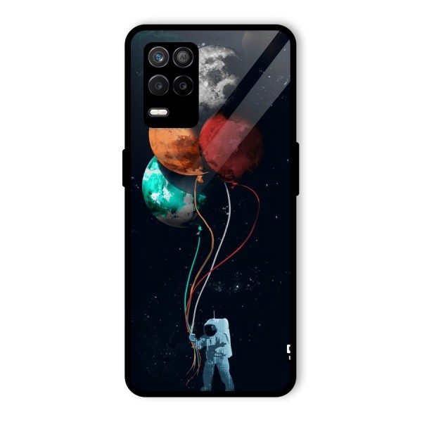 Space Balloons Glass Back Case for Realme 9 5G