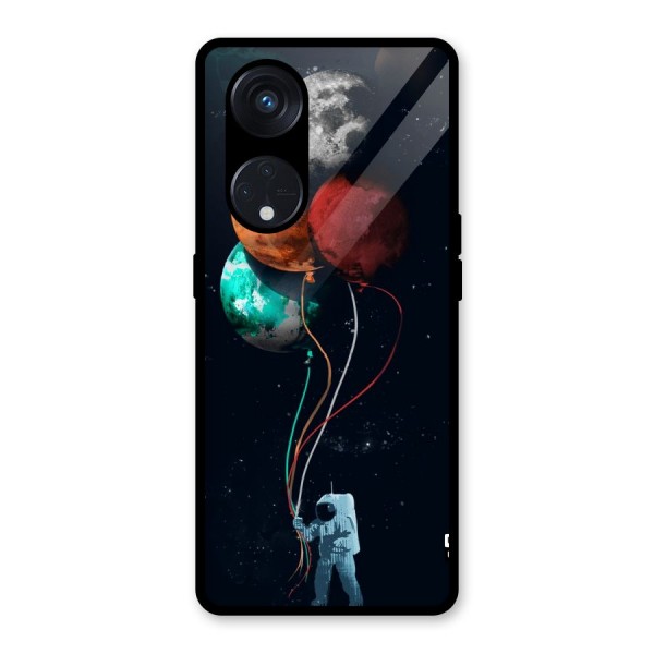 Space Balloons Glass Back Case for Reno8 T 5G