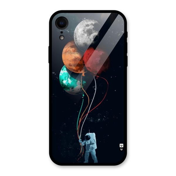 Space Balloons Glass Back Case for XR