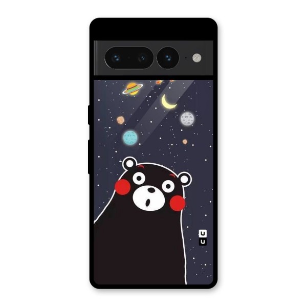 Space Bear Glass Back Case for Google Pixel 7 Pro