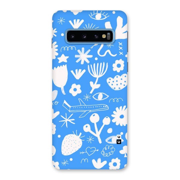 Space Blue Pattern Back Case for Galaxy S10