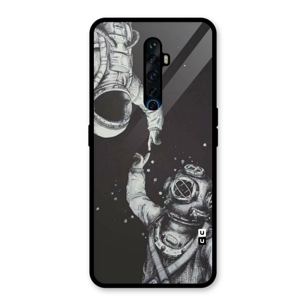 Space Meeting Glass Back Case for Oppo Reno2 Z