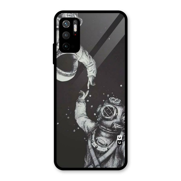 Space Meeting Glass Back Case for Poco M3 Pro 5G