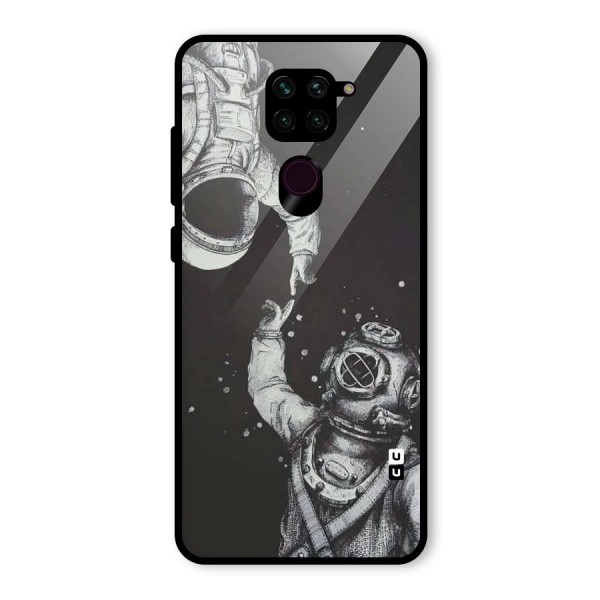 Space Meeting Glass Back Case for Redmi Note 9