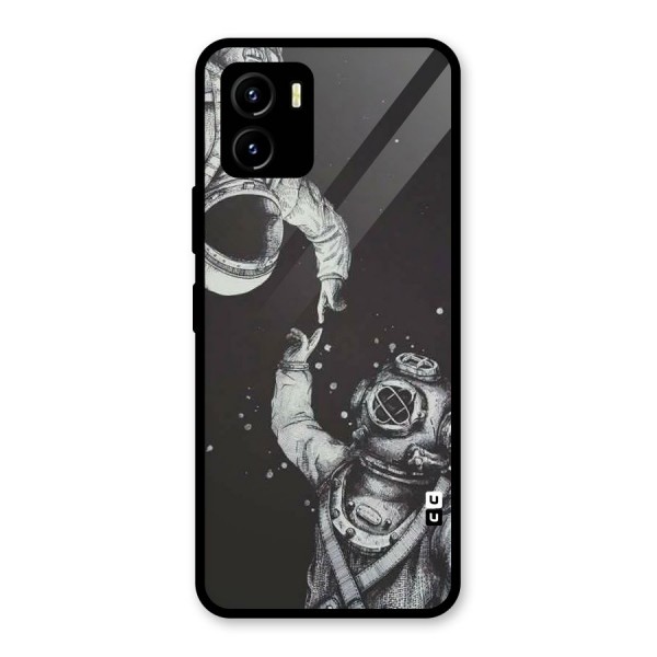 Space Meeting Glass Back Case for Vivo Y15s