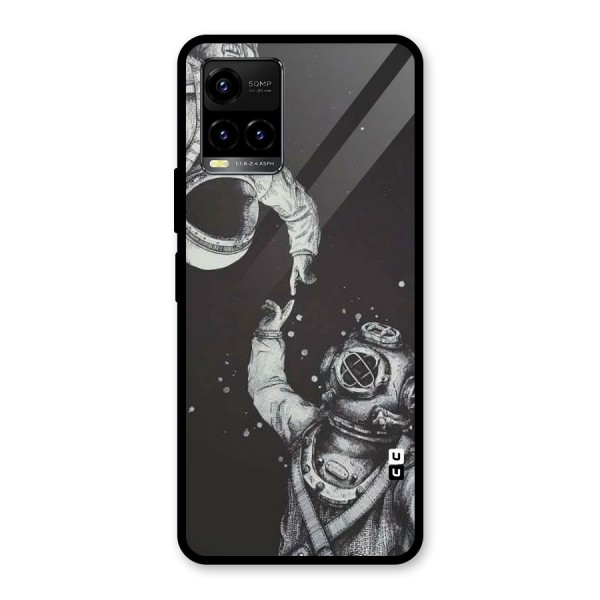 Space Meeting Glass Back Case for Vivo Y21A