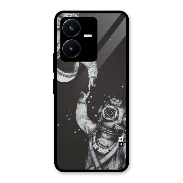 Space Meeting Glass Back Case for Vivo Y22