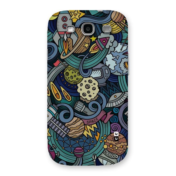 Space Pattern Blue Back Case for Galaxy S3 Neo