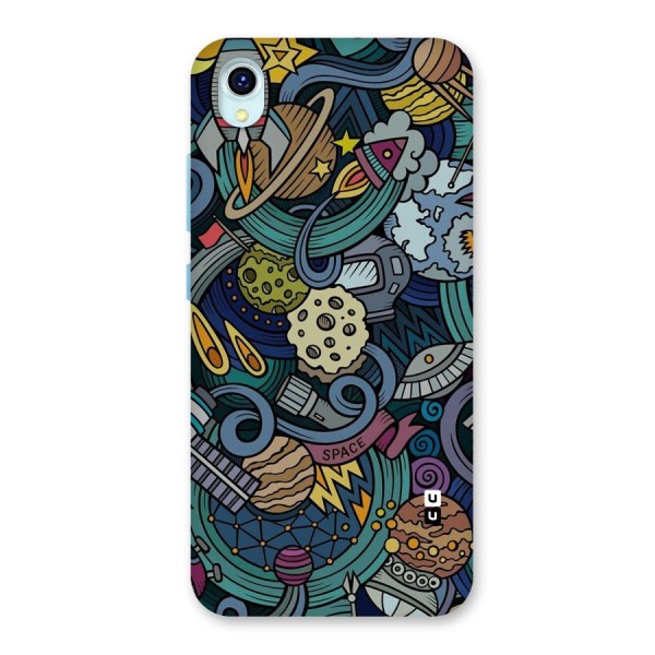 Space Pattern Blue Back Case for Vivo Y1s