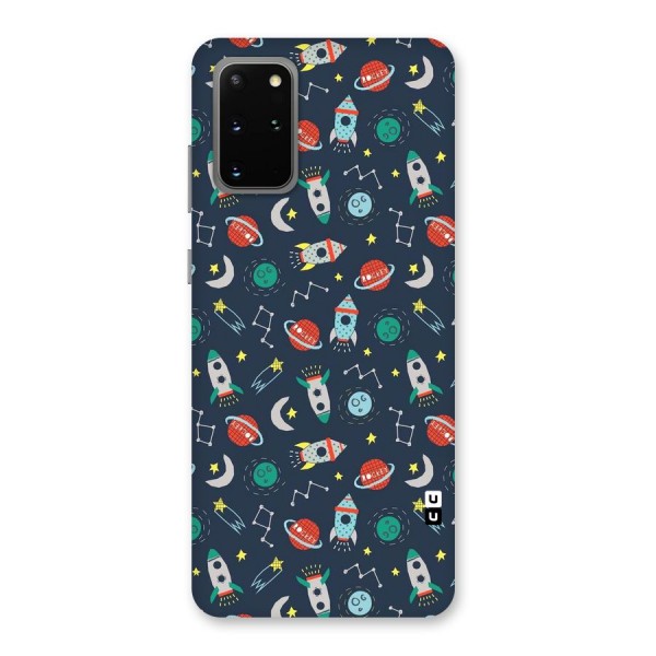 Space Rocket Pattern Back Case for Galaxy S20 Plus