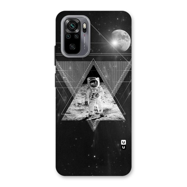 Space Triangle Abstract Back Case for Redmi Note 10