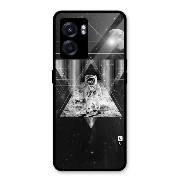 Space Triangle Abstract Glass Back Case for Oppo K10 (5G)