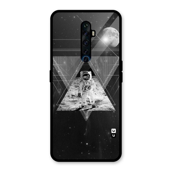 Space Triangle Abstract Glass Back Case for Oppo Reno2 Z