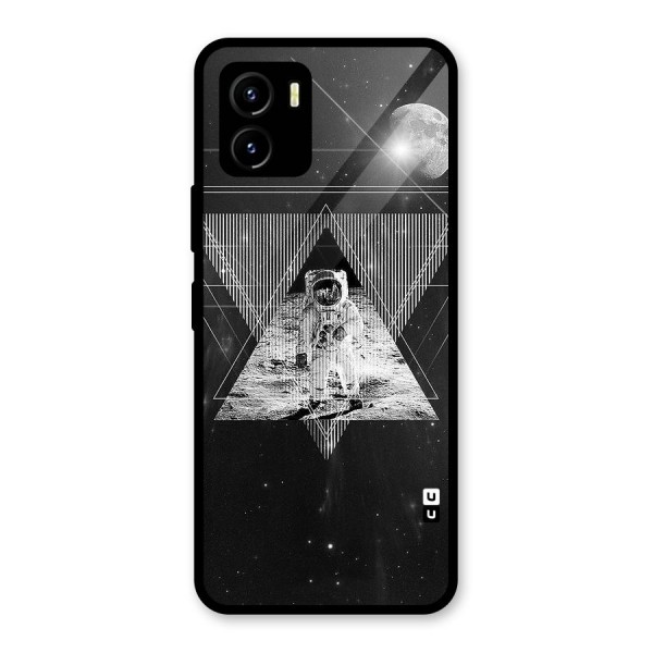 Space Triangle Abstract Glass Back Case for Vivo Y15s