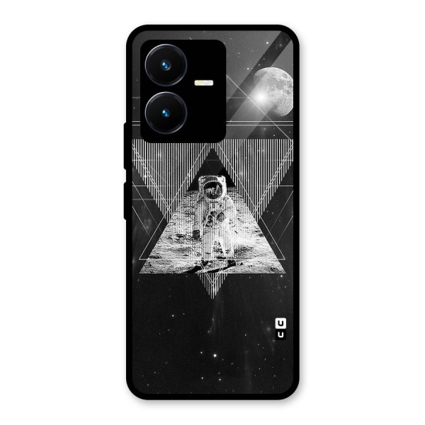 Space Triangle Abstract Glass Back Case for Vivo Y22