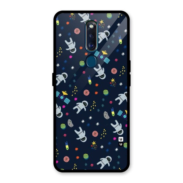 Spaceman Dance Glass Back Case for Oppo F11 Pro