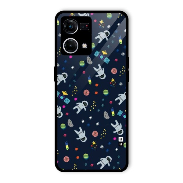 Spaceman Dance Glass Back Case for Oppo F21s Pro 4G