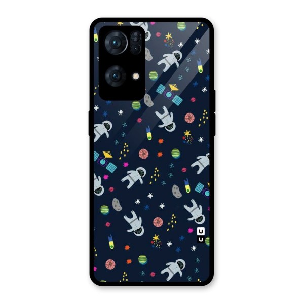 Spaceman Dance Glass Back Case for Oppo Reno7 Pro 5G