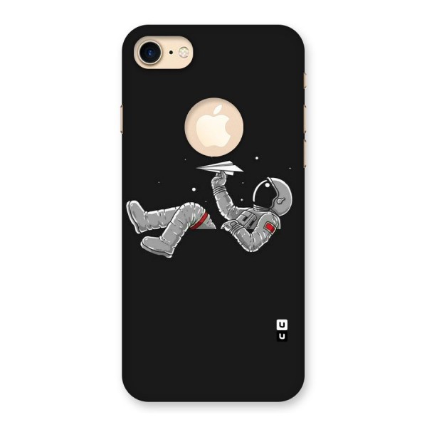 Spaceman Flying Back Case for iPhone 8 Logo Cut