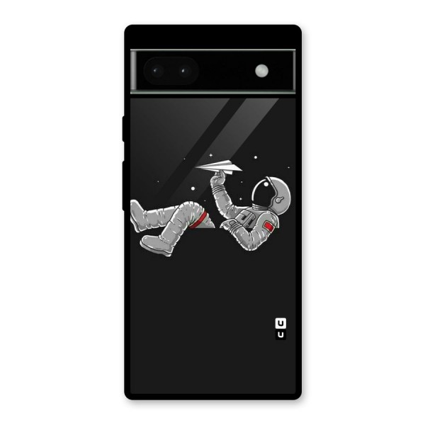 Spaceman Flying Glass Back Case for Google Pixel 6a