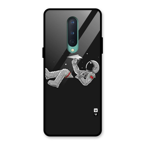 Spaceman Flying Glass Back Case for OnePlus 8