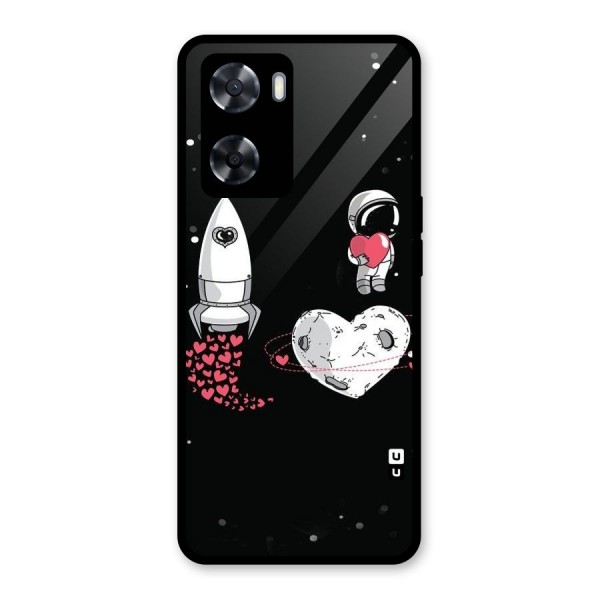 Spaceman Love Glass Back Case for Oppo A57 2022