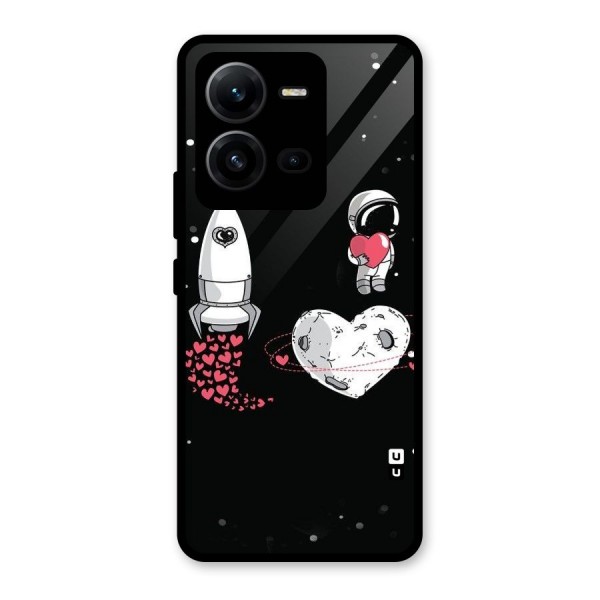 Spaceman Love Glass Back Case for Vivo V25