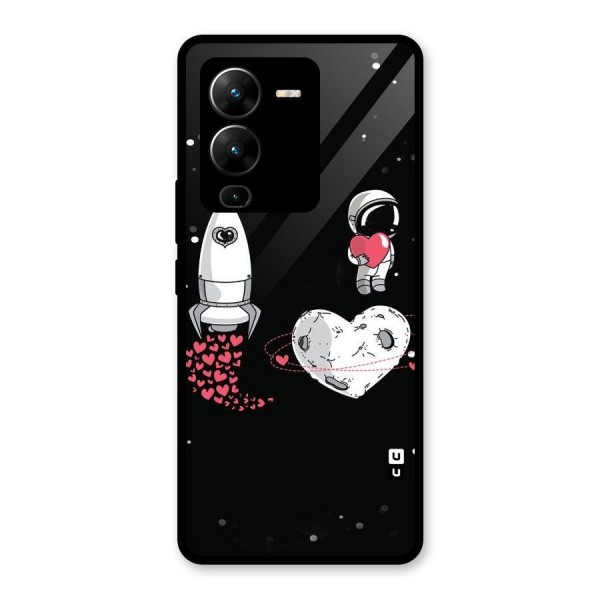 Spaceman Love Glass Back Case for Vivo V25 Pro