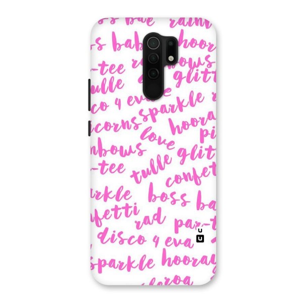 Sparkle Love Back Case for Redmi 9 Prime