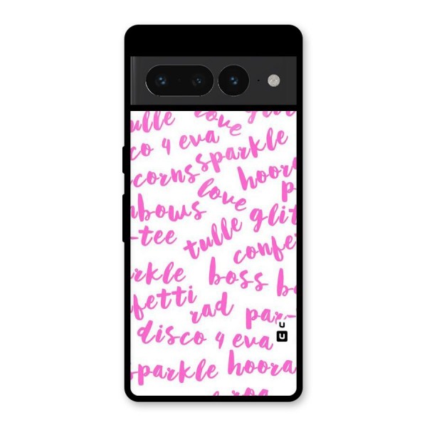 Sparkle Love Glass Back Case for Google Pixel 7 Pro