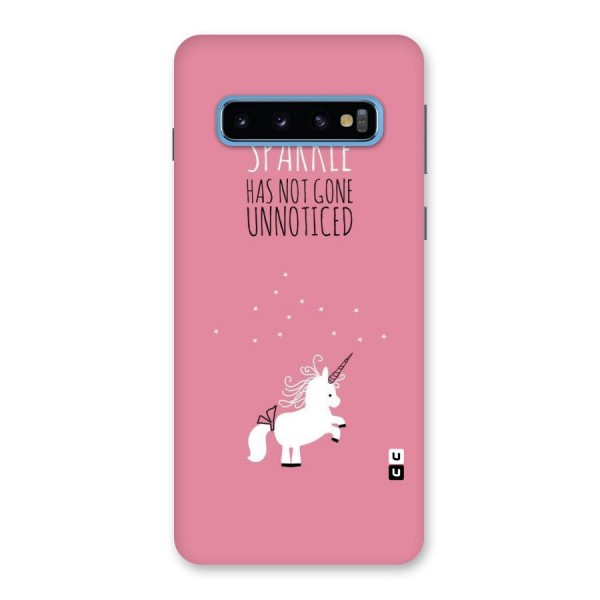 Sparkle Not Unnoticed Back Case for Galaxy S10