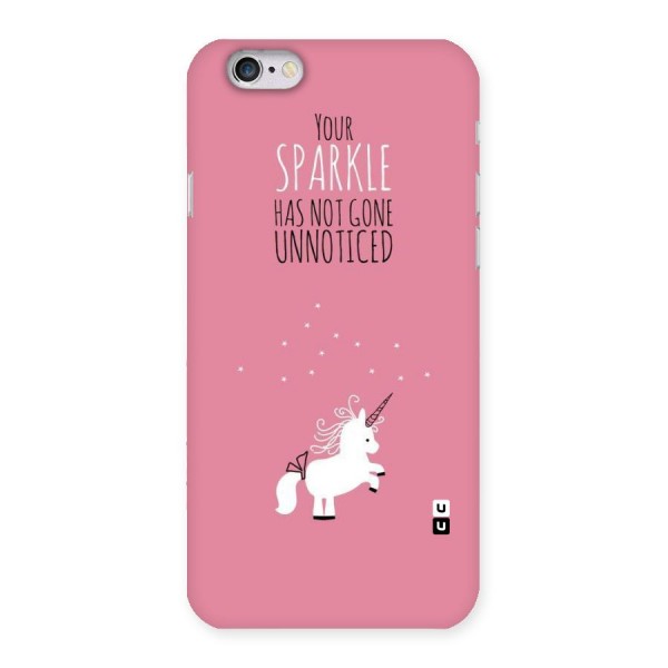 Sparkle Not Unnoticed Back Case for iPhone 6 6S