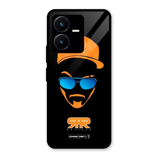 Special Raftaar Edition Orange Glass Back Case for Vivo Y22