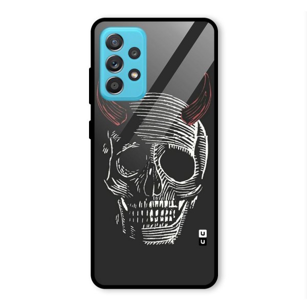 Spooky Face Glass Back Case for Galaxy A52s 5G