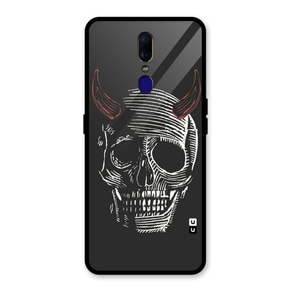 Spooky Face Glass Back Case for Oppo F11