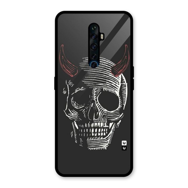 Spooky Face Glass Back Case for Oppo Reno2 Z