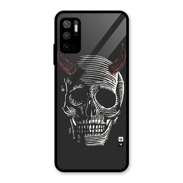 Spooky Face Glass Back Case for Poco M3 Pro 5G