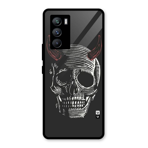 Spooky Face Glass Back Case for Vivo iQOO 9 SE