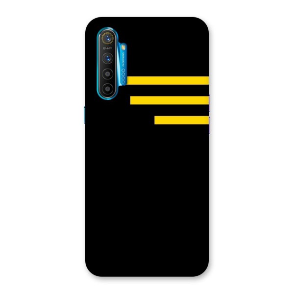 Sports Yellow Stripes Back Case for Realme XT