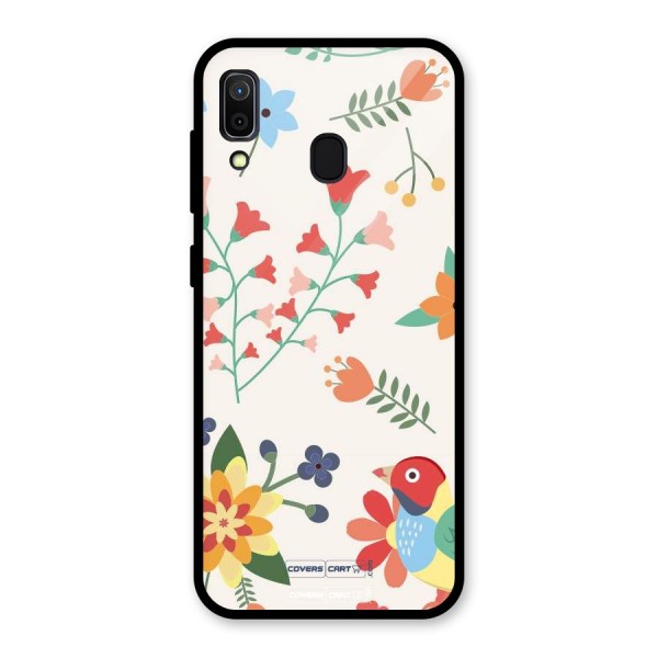 Spring Flowers Glass Back Case for Galaxy A30