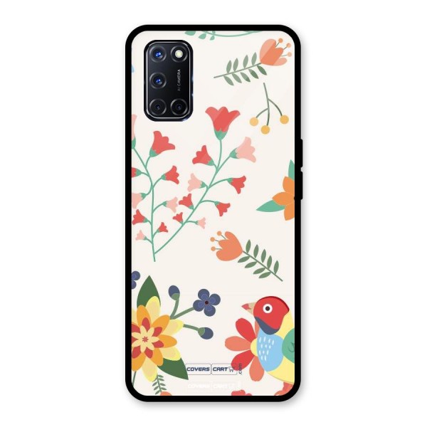 Spring Flowers Glass Back Case for Oppo A52