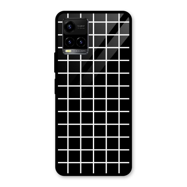 Square Puzzle Glass Back Case for Vivo Y21 2021