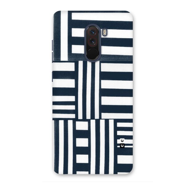 Square  Stripes Back Case for Poco F1