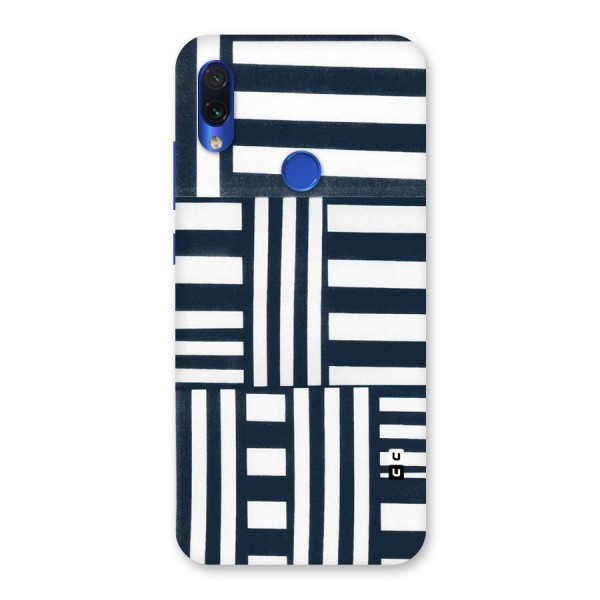 Square  Stripes Back Case for Redmi Note 7