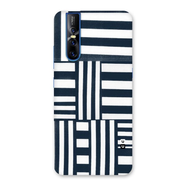 Square  Stripes Back Case for Vivo V15 Pro