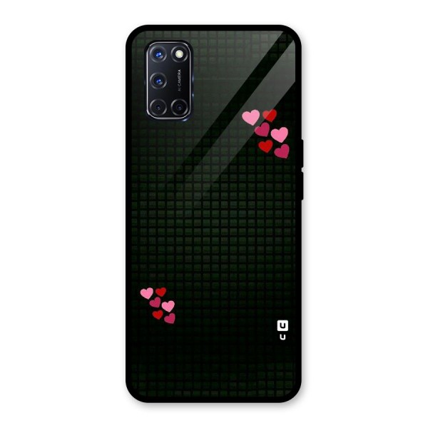 Square and Hearts Glass Back Case for Oppo A52